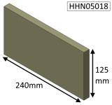 HHN05018 PARKRAY / HUNTER Rear Brick  |  Herald 5 Inset  |  Consort 5 Inset